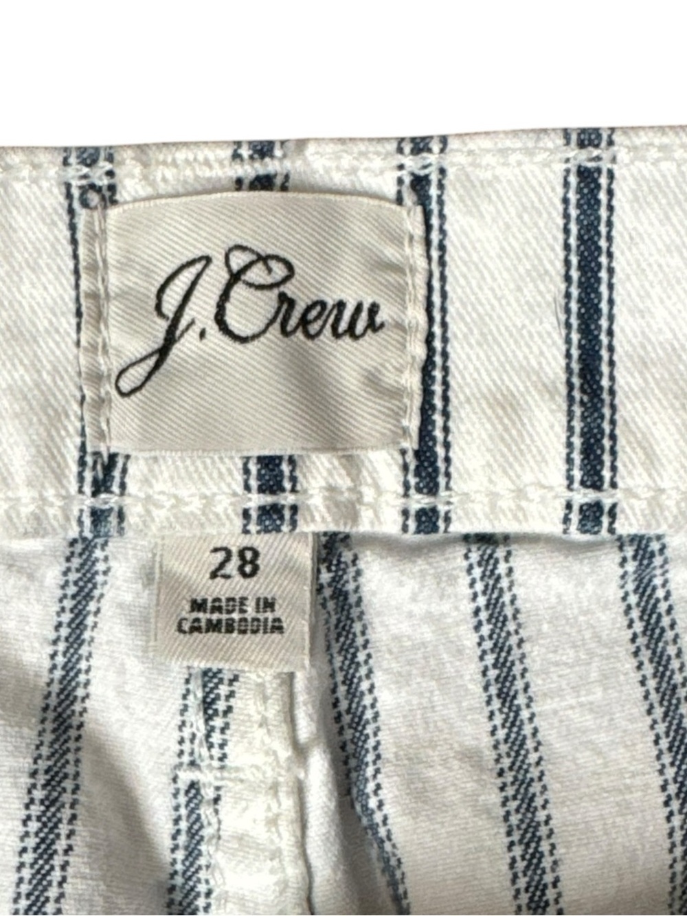 J Crew Striped HighRise Wide Leg Pants with Nautical Pinstripes - Picture 2 of 6